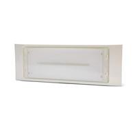 Velamp Lampe d'urgence ER122 Bloc de secours non permanent 140 lm 2 h 32 mm IP65 Polycarbonate Blanc