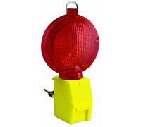 Velamp IL08R Lampe Clignotante de Chantier avec Capteur Crépusculaire LED Rouge
