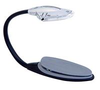 Velamp IN232 Lampe de Lecture LED avec clip. Orientable. Interrupteur ON/OFF. Lumière diffuse et reposante, Plastique, Gris
