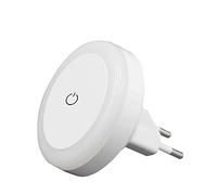 Velamp Interrupteur on/off tactile 2 LED, lumière douce, idéale pour la chambre d'enfant, un couloir, blanc