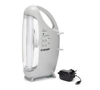 Velamp IR160EVO Lampe LED portative rechargeable 320 lumen avec fonction anti coupures de courant, Plastique, 4.5 W, Gris Clair, 16 x 28,5 x 10