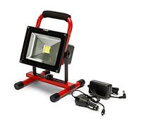 Velamp Projecteur LED de chantier ir867 rechargeable 20 W rouge