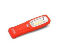 Velamp IS463 Travail LED COB Super Lumineuse 200 lumens. Lampe d'inspection avec Crochet et Aimant pour Garage, Bricolage, Atelier, Plastique, Rouge