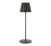 VELAMP Lampe de table LED rechargeable, variateur tactile, blanc + RGB, IP54. Noir