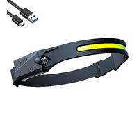 VELAMP Lampe frontale LED rechargeable 2 en 1 avec détecteur de mouvement