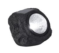 Velamp Lampe Solaire LED avec Design en Forme de Pierre, Pierre Solaire LED. En Plastique. Lumière pour Jardin, Terrasse, Allées, Balcons...
