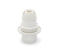 Velamp LH150W thermoplastique Culot partiellement fileté, Douille E14 avec écrou à Anneau. Blanc