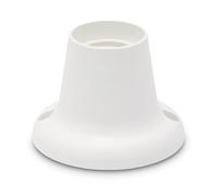 Velamp LH162W thermoplastique, Point Lumineux Blanc Brillant, 1x E27 Max. 40W, luminaire Base Droite, Lampe décorative, Couloir, Applique, plafonnier, Douille