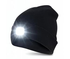 Velamp Lighthouse - Bonnet à LED Rechargeable par USB, Lumineux 100 Lumen, Taille Unique, Lavable, pour Le Sport et Le Travail - Mixte