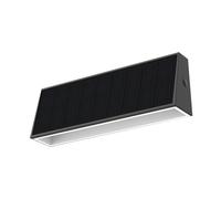Velamp LINER : Applique LED solaire 700 lumens avec double faisceau lumineux. Anthracite