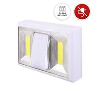 VELAMP LOVING - Mini lampe push light 3 LED blanche, piles incluses, pour intérieur