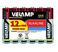 Velamp LR03/12PACK 12PACK Blister de 12 Piles Alcalines Mini Stylet LR03 AAA, 1.5V, Rouge