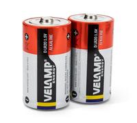 VELAMP LR20/2BP Pile Torche LR20 D, Alkaline, Rouge