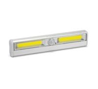 Velamp LT011 Mini Réglette LED avec Détecteur de Mouvements. Super Lumineuse Elle s'installe dans Les armoires, Cuisines, placards, remises, campign Car, Plastique, Blanc