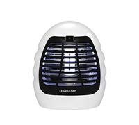 VELAMP Moustiquaire électrique avec Ampoule UV et Ventilateur 14 W MK180 Blanc
