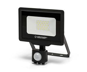 Velamp PADLIGHT5 Projecteur LED SMD 20W IP44 Noir 6500K Avec infrarouge.