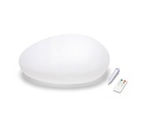 Velamp Pierre lumineuse solaire 40cm Blanc