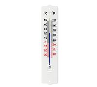 Velamp Plastic Indoor/Outdoor Thermometer 20 cm, Blanc