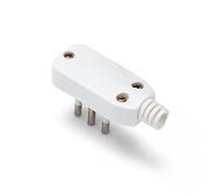VELAMP PLUG-IT-10AK Prise d'équerre 90°, 2P+T, 10A, gain de place, blanc, 1 unité