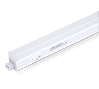 Velamp RS14-14W Durandal - Réglette 90 LED avec Interrupteur, Plastique, Blanc
