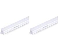 Velamp RS4-4W Durandal - Réglette 26 LED avec Interrupteur, Plastique, Blanc (Lot de 2)