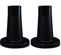 Velamp SPH142 Base Courte, Hauteur: 18 cm pour Globes APOLUX, en ABS Anti UV, Noir (Lot de 2)