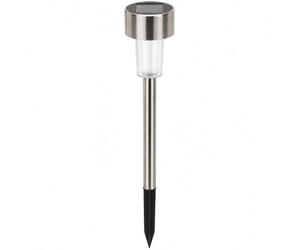 Velamp SPK03 Borne Lumineuse Solaire de Jardin Blanc/Argenté