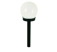 Velamp SPK10 Globe-Borne Lumineuse Solaire de Jardin, Plastique, Blanc