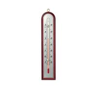 Velamp Thermomètre intérieur/extérieur en Bois 27 cm Luxury, Marron