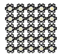 VELATEMOR 25 Pièces Puce LED Source Lumineuse Intégrée Haute Luminosité | Aluminium, caractérisé par un démarrage instantané élevé, une petite taille légère, un paysage d\'éclairage de circulation