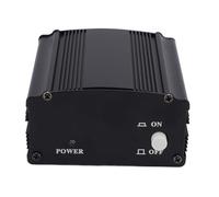VELATEMOR 48V Alimentation Fantôme, Adaptateur d'alimentation en Alliage en Aluminium Compatible avec 48 V Microphone Equipment, Idéal pour L'enregistrement de Musique Professionnelle et