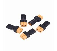 VELATEMOR Adaptateur de Convertisseur de Batterie de Drone, Ensemble de 5 Pièces XT30 à XT60, Durable et Fiable pour Une Utilisation RC (XT30 mâle vers XT60 Femelle)