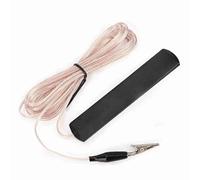 VELATEMOR Antenne de Réception Sonore Fiable D'antenne Radio FM pour Récepteur D'amplificateur de Puissance AV Audio Domestique, Fil de 3,2 M, Connecteur à Pince, pour les Amateurs de Radio Domestique