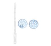 VELATEMOR Applicateur de Lotion pour le Dos et Masseur, Respectueux de la Peau, Application Facile pour les Soins Complets du Corps, 1 Support, 2 Têtes de Rechange