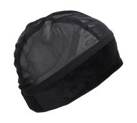 VELATEMOR Bande de Préhension de Perruque en Velours, Capuchon Large Antidérapant, Conception Douce pour Cheveux Clairsemés, Doublure en Maille Respirante (BLACK)