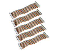 VELATEMOR Câble GPIO de 5pcs, Câble de Ruban GPIO Mâle à Femelle 40pin 8 Pouces de Cavalier à Pain pour Connexion 5 3 2 Modèle B 3,5 Pouces Tft Screen LCD Affichage (Homme à Femme)