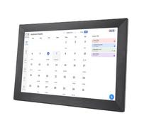 VELATEMOR Calendrier Numérique Intelligent de 13,3 Pouces, écran Tactile Interactif HD, Planificateur Familial Intelligent, Fonction de Cadre Photo Intégrée, Prend en Charge la Restauration (Prise UE)