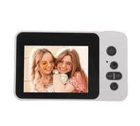 VELATEMOR Caméra Numérique, 2,4 Pouces HD Dual Lens Auto Focus Compact Small Camera, Portable Selfie Cameras for Photographic Travel Teens Girls Beginner Girls (White)