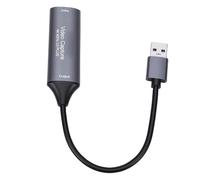 VELATEMOR Carte de Vidéo, Entrée 4K 60 Hz, USB 3.0, 1080p | Boîtier Métallique, Multimédia HD, 1080p 60fps, Compatible Smartphone, Compatible Numérique, Diffusion en Direct