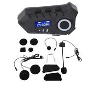 VELATEMOR Casque Bluetooth Casque de Moto, Annulation de Bruit, Assurance Voix Sonore HiFi, Longue Durée de Vie de la Batterie IP65, Compatible avec Tous Les Casques