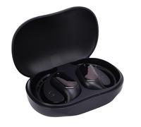 VELATEMOR Écouteurs Bluetooth 5.4 avec Crochet d'oreille, Sound Panoramique 9d et Suivi du Son AI, Éditeurs de Sport sans Fil de Basse avec étui de Charge, pour Courir Le Gymnase (Black)