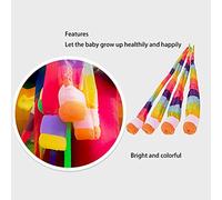 VELATEMOR Équipement D'entraînement à L'intégration Sensorielle de Boule de Ruban, Boule D'iris Douce de 90 Cm pour Enfants, Sûre, Teinte à la Main pour , Adaptée aux Enfants de 3 Ans et Plus,