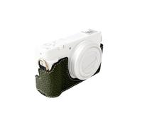 VELATEMOR Étui en Cuir PU de pour Appareil Photo ZV-1M2/ZV-1F, Sac de Protection Vert avec Trou de Filetage intégré de 1/4 Pouces (Green)