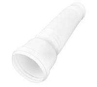 VELATEMOR Extension de Tuyau de Descente de Gouttière, Rallonge de Tuyau de Descente de Vidange, Rallonge de Tuyau de Descente Extensible en PE Flexible 20-59 Pouces, avec Bloc (White)