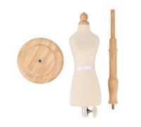 VELATEMOR Forme de Robe en Bois de Hêtre Durable | Wooden Base Mannequin for Professional Sewing and Tailoring Display