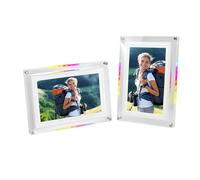 VELATEMOR Frame d'image Numérique de 10,1 Pouces Smart, écran Tactile HD Affichage avec Contrôle de L'application 32 Go de Mémoire, Cadre Photo électronique sans Fil pour Les Parents (White)
