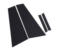 VELATEMOR Garniture de Décalcomanie de Poteau de Pilier Noir Brillant de 4 Pièces pour CLS W219 2006-2011, Installation Facile pour Les Amateurs de Style de Voiture