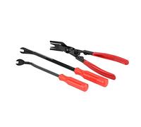 VELATEMOR Garniture de Porte Rivets Clips Pinces Extracteur de Fixation Extracteur Kit D'outils de Barre de Levier pour Voiture Automobile Garniture Intérieure et Extérieure Ensemble de 3 Pièces à