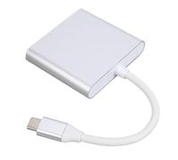 VELATEMOR Hub 3 en 1 de Type C avec compatibilité Cet Alliage d'aluminium de 3 Pouces Est fabriqué avec K DisplayPort Ce Type de Port de Charge Rapide Est équipé pour Un Usage Général