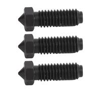 VELATEMOR Kit de Buse d'imprimante 3D de 10pcs en Acier Durci, Précision de Buse Anti-blog Usinée CNC, Résistante à Haute Température, Preuve de Fuite, jusqu'à 320 ℃ (0,2 mm)